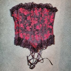 Frederick's of Hollywood lace up corset